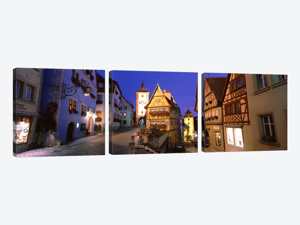 Plönlein (Little Square), Rothenburg ob der Tauber, Bavaria, Germany by Panoramic Images 3-piece Art Print