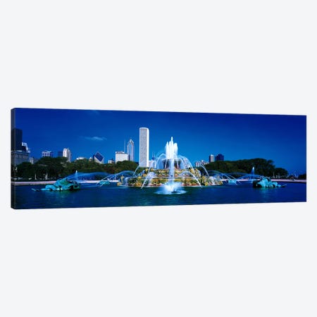 Buckingham Fountain Chicago IL USA Canvas Print #PIM2769} by Panoramic Images Canvas Artwork