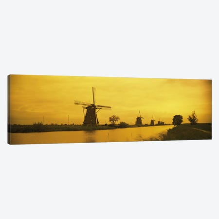 Windmills Netherlands #2 Canvas Print #PIM2770} by Panoramic Images Canvas Art Print