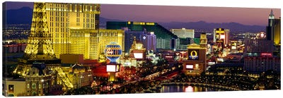Las Vegas, Nevada, USA Canvas Art Print - Panoramic Cityscapes