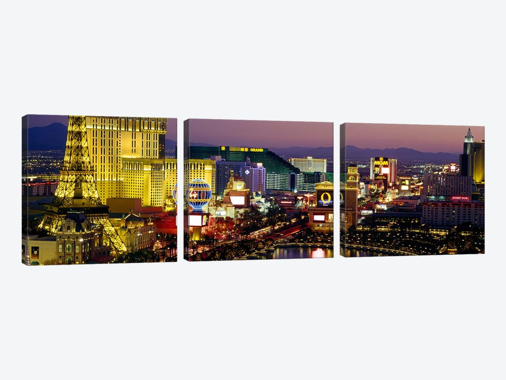 Las Vegas, Nevada, USA by Panoramic Images 3-piece Canvas Art Print