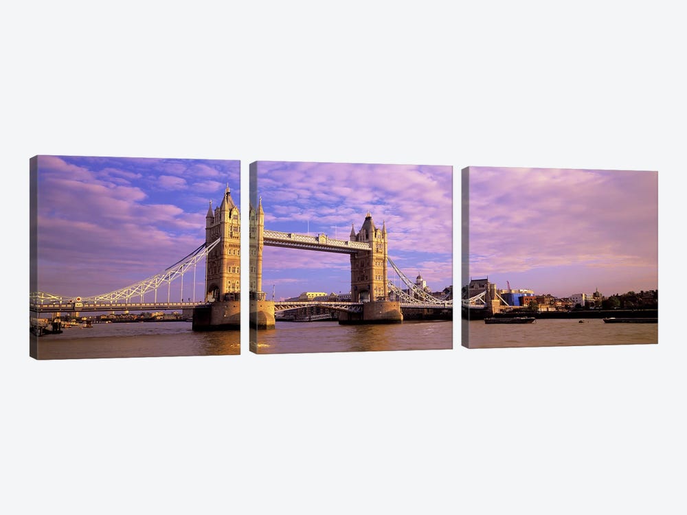 Tower Bridge London England by Panoramic Images 3-piece Canvas Artwork
