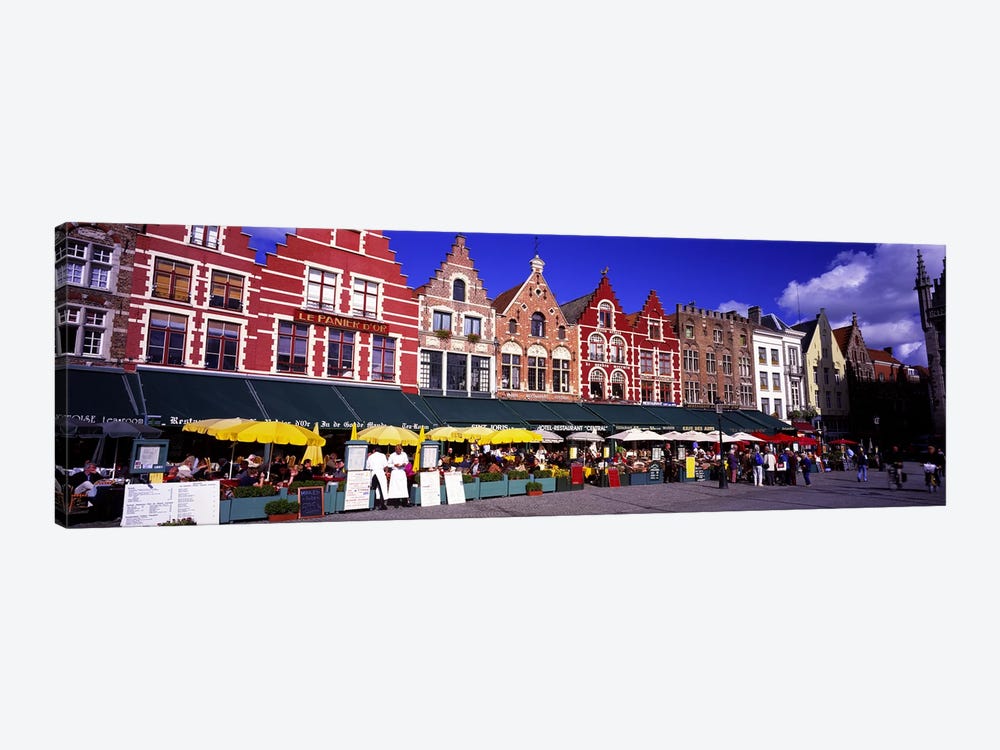 Street Scene Brugge Belgium by Panoramic Images 1-piece Canvas Print