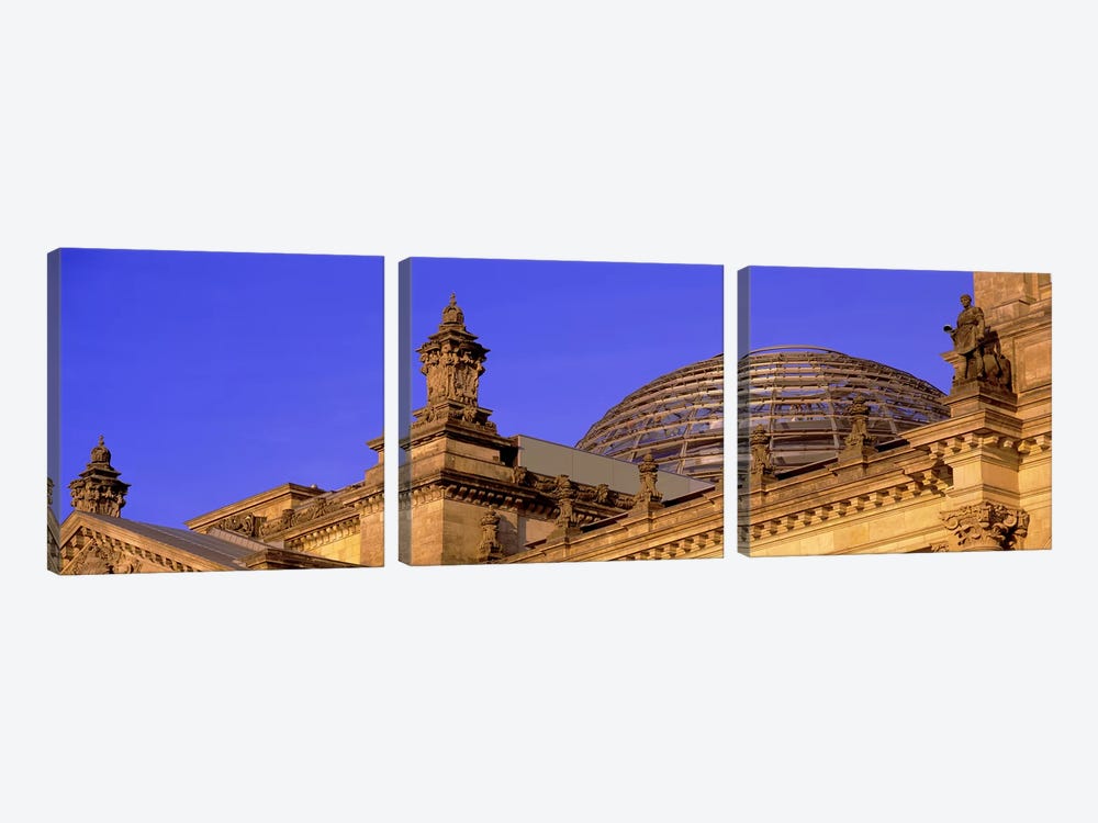Glass Dome Reichstag Berlin Germany #2 by Panoramic Images 3-piece Art Print
