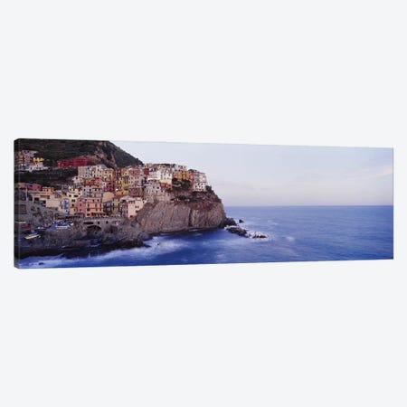 Coastal Village Of Manarola, Riomaggiore, La Spezia, Liguria Region, Italy Canvas Print #PIM2787} by Panoramic Images Art Print