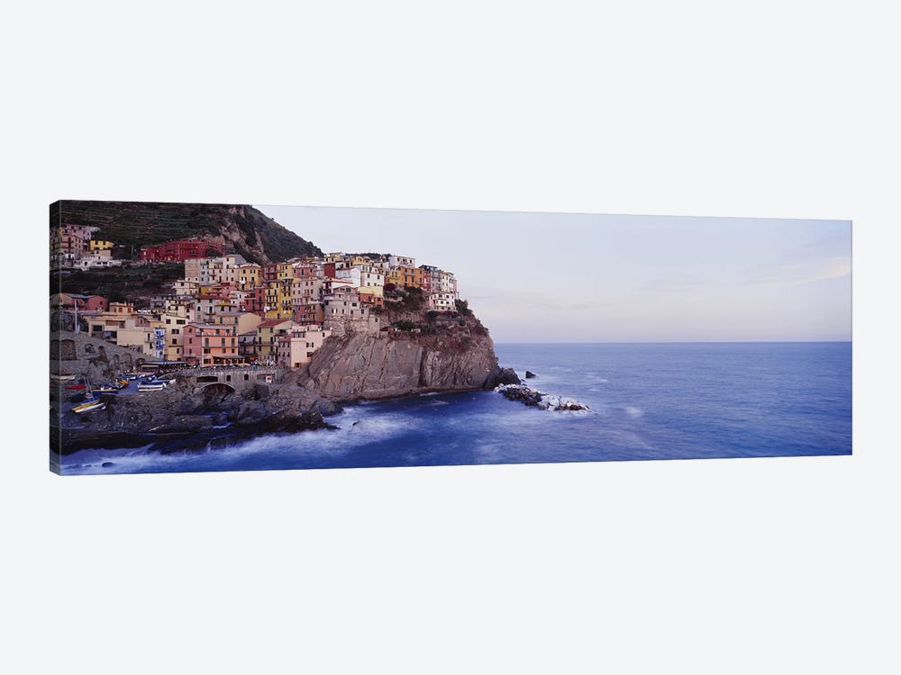 Coastal Village Of Manarola, Riomaggiore, La Spezia, Liguria Region, Italy by Panoramic Images 1-piece Canvas Artwork