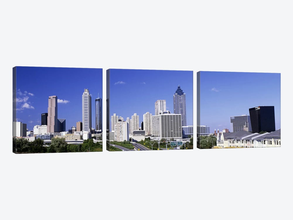 Skyscrapers in a city, Atlanta, Georgia, USA #4 by Panoramic Images 3-piece Canvas Wall Art