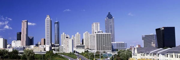 Georgia: Skyscrapers in a city, Atlanta, Georgia, USA #4 by Panoramic Images