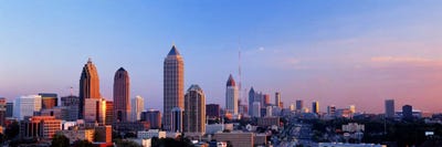 Twilight, Skyline, Atlanta, Georgia, USA by Panoramic Images canvas print