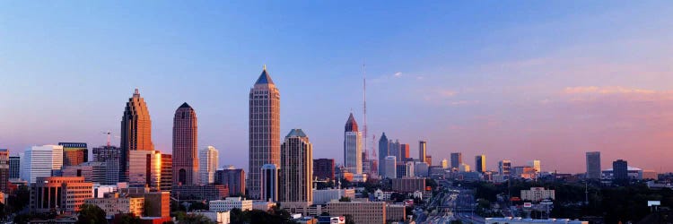Twilight, Skyline, Atlanta, Georgia, USA