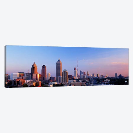 Twilight, Skyline, Atlanta, Georgia, USA Canvas Print #PIM2790} by Panoramic Images Art Print