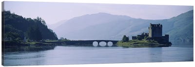 Castle at the lakesideEilean Donan Castle, Loch Duich, Highlands Region, Scotland Canvas Art Print - Scotland Art