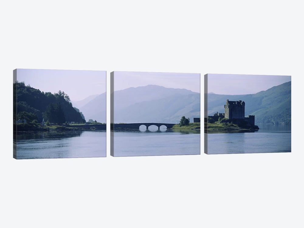 Castle at the lakesideEilean Donan Castle, Loch Duich, Highlands Region, Scotland by Panoramic Images 3-piece Art Print