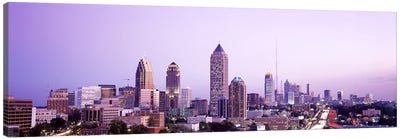 Twilight, Atlanta, Georgia, USA Canvas Art Print - Atlanta Skylines