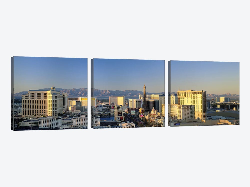 High Angle View Of Buildings In A City, Las Vegas, Nevada, USA #2 by Panoramic Images 3-piece Art Print