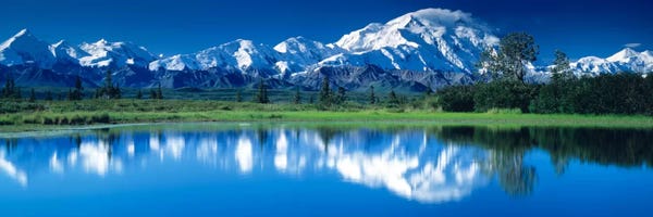 Denali National Park & Preserve: Mt McKinley and Wonder Lake Denali National Park AK by Panoramic Images