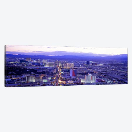 Dusk The Strip Las Vegas NV USA Canvas Print #PIM2813} by Panoramic Images Canvas Artwork