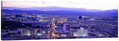 Dusk The Strip Las Vegas NV USA Canvas Art Print - Las Vegas Skylines