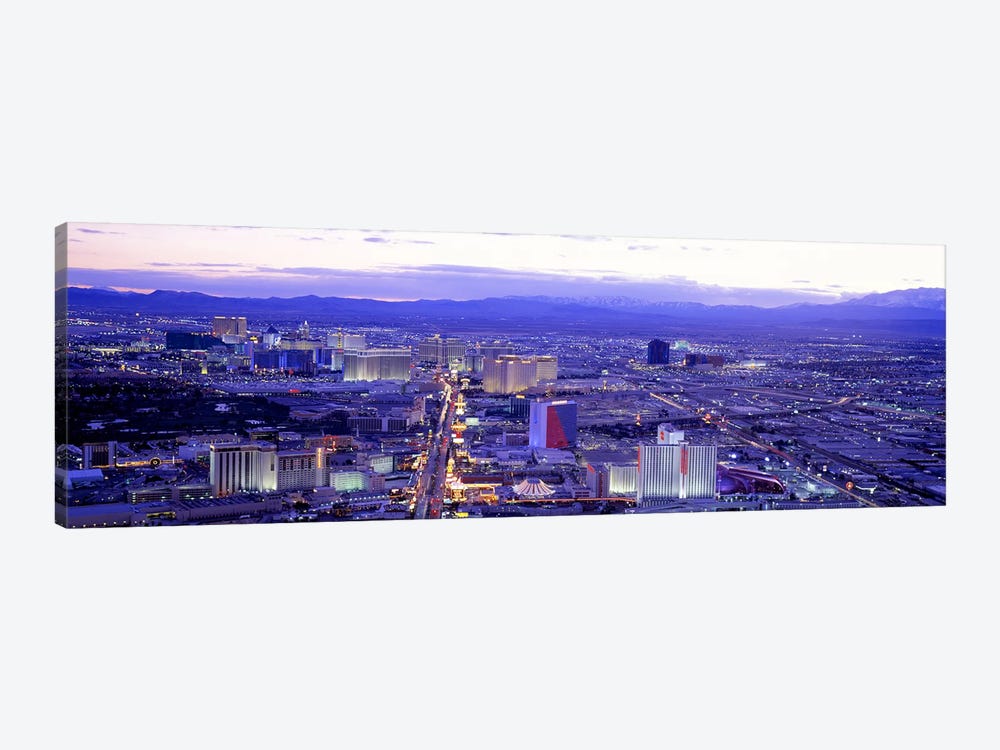 Dusk The Strip Las Vegas NV USA by Panoramic Images 1-piece Canvas Print