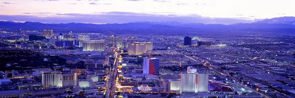 Dusk The Strip Las Vegas NV USA