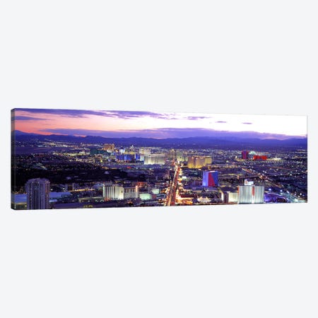 Dusk Las Vegas NV USA Canvas Print #PIM2814} by Panoramic Images Canvas Print