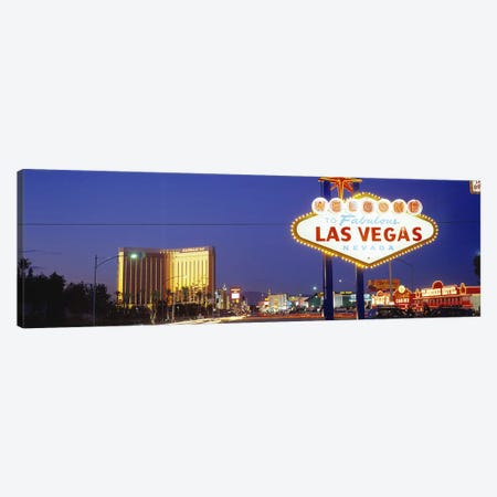 Las Vegas Sign, Las Vegas Nevada, USA Canvas Print #PIM2815} by Panoramic Images Canvas Print