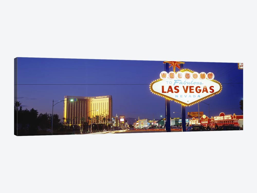 Las Vegas Sign, Las Vegas Nevada, USA by Panoramic Images 1-piece Canvas Print