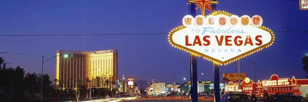 Nevada: Las Vegas Sign, Las Vegas Nevada, USA by Panoramic Images