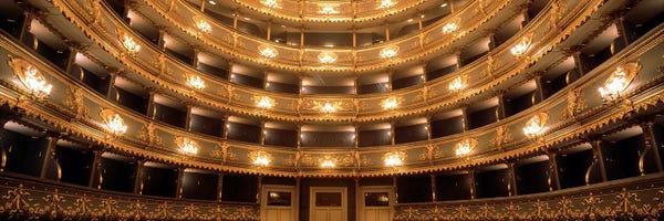 Interior View, Estates Theatre (Stavovske Divadlo), Prague, Czech Republic