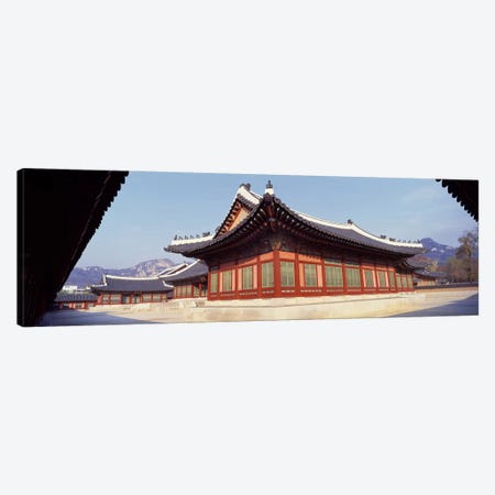 Courtyard of a palaceKyongbok Palace, Seoul, South Korea, Korea Canvas Print #PIM2819} by Panoramic Images Canvas Artwork