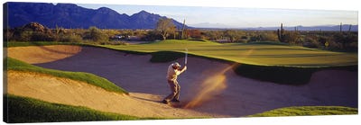 Golf Course Tucson AZ USA Canvas Art Print - Athlete Art