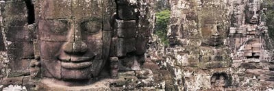 Stone Faces Bayon Angkor Siem Reap Cambodia by Panoramic Images framed canvas print