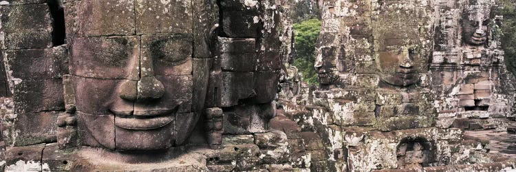 Stone Faces Bayon Angkor Siem Reap Cambodia