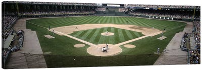 Baseball match in progressU.S. Cellular Field, Chicago, Cook County, Illinois, USA Canvas Art Print - Sports Lover