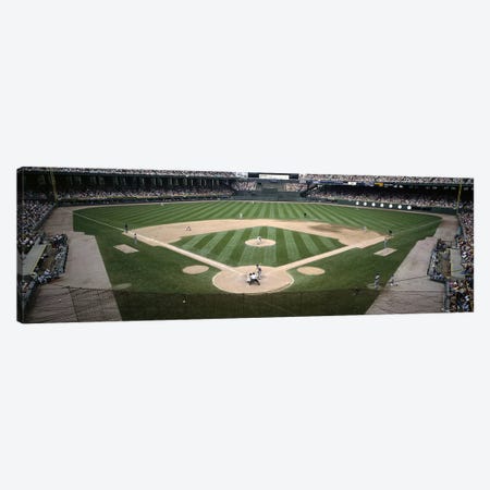 Baseball match in progressU.S. Cellular Field, Chicago, Cook County, Illinois, USA Canvas Print #PIM2827} by Panoramic Images Canvas Art