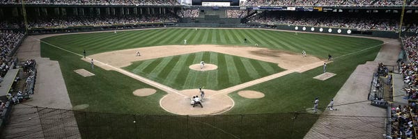 Stadiums: Baseball match in progressU.S. Cellular Field, Chicago, Cook County, Illinois, USA by Panoramic Images