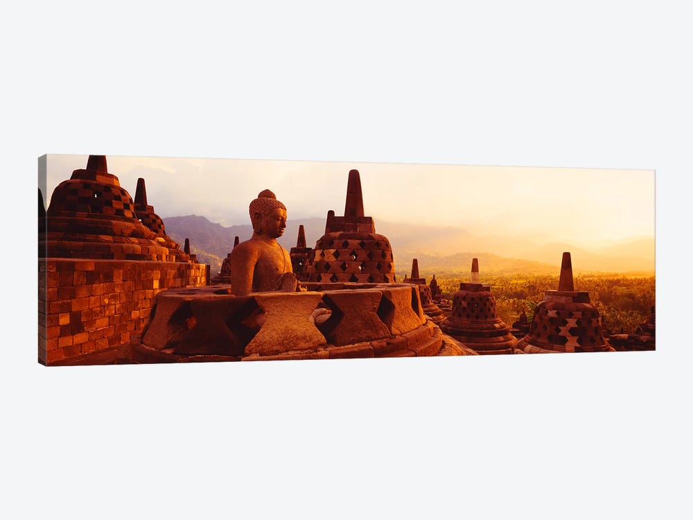 Borobudur Buddhist Temple Java Indonesia by Panoramic Images 1-piece Canvas Artwork