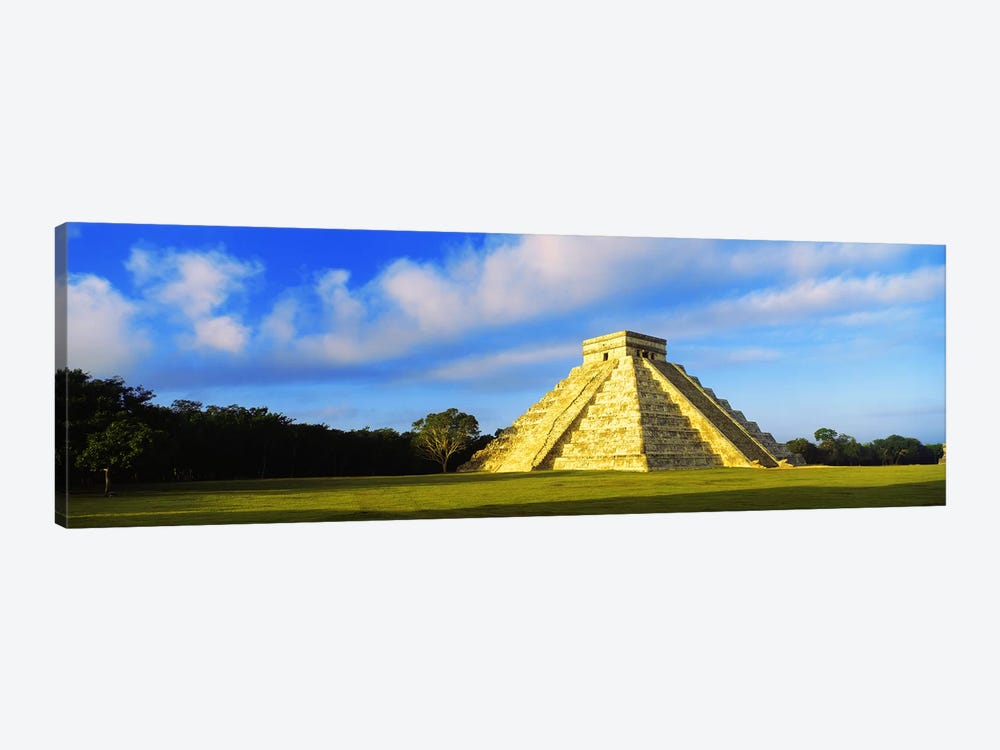 Pyramid in a field, Kukulkan Pyramid, Chichen Itza, Yucatan, Mexico by Panoramic Images 1-piece Art Print