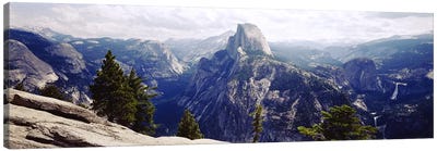 Half Dome High Sierras Yosemite National Park CA Canvas Art Print - Panoramic & Horizontal Wall Art