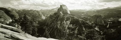 Half Dome In B&W, Yosemite National Park, California, USA by Panoramic Images framed canvas print