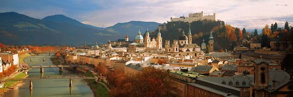 Austria: Cityscape Salzburg Austria by Panoramic Images