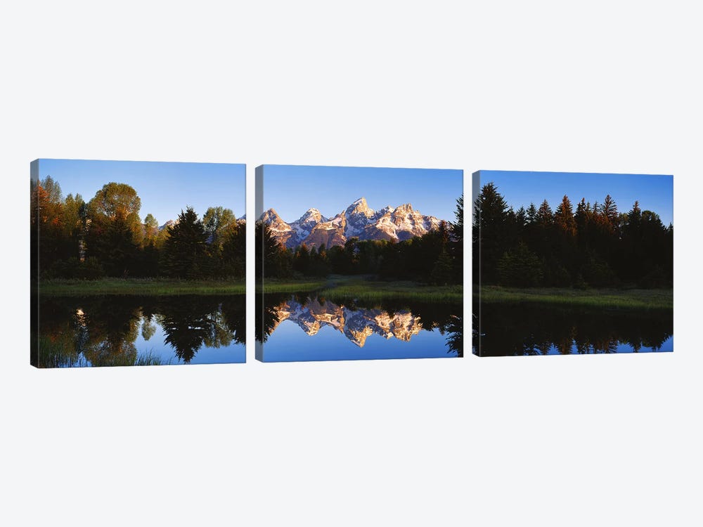 Beaver Pond Grand Teton National Park WY by Panoramic Images 3-piece Canvas Print