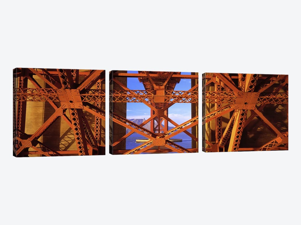 Golden Gate Bridge, San Francisco, California, USA #4 by Panoramic Images 3-piece Canvas Wall Art