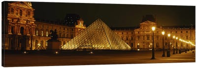 Louvre Paris France Canvas Art Print - Pyramid Art