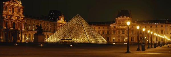 Pyramids: Louvre Paris France by Panoramic Images