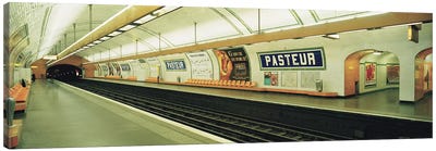 Metro Station, Paris, Ile-de-France, France Canvas Art Print - Paris Photography