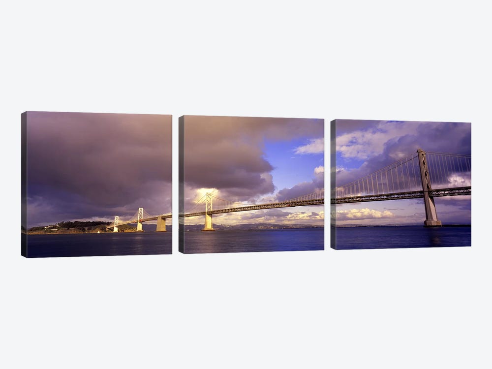 Oakland Bay Bridge San Francisco California USA by Panoramic Images 3-piece Canvas Artwork