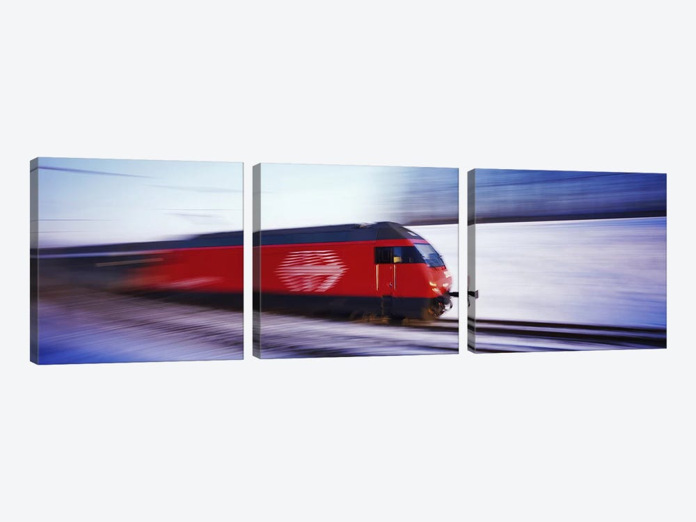 SBB Train Switzerland by Panoramic Images 3-piece Canvas Art Print