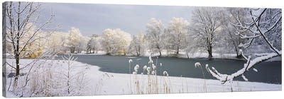 Lake Schubelweiher Kusnacht Switzerland Canvas Art Print - Switzerland Art