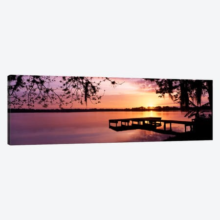 USA, Florida, Orlando, Koa Campground, Lake Whippoorwill, Sunrise Canvas Print #PIM285} by Panoramic Images Canvas Art Print